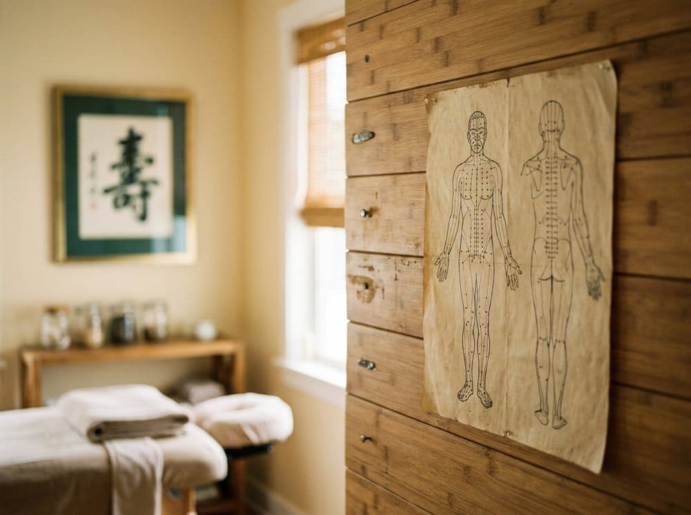 Classical meridian chart of the human body