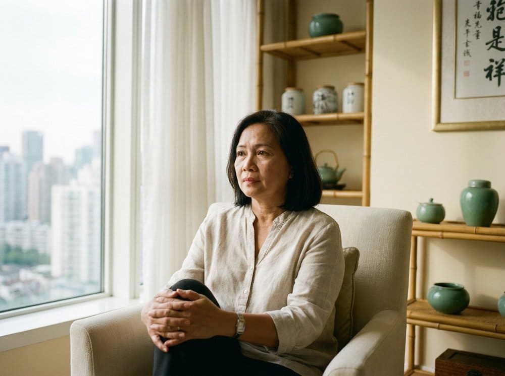 Physician reading a patient's wrist pulse in a Makati consulting room.