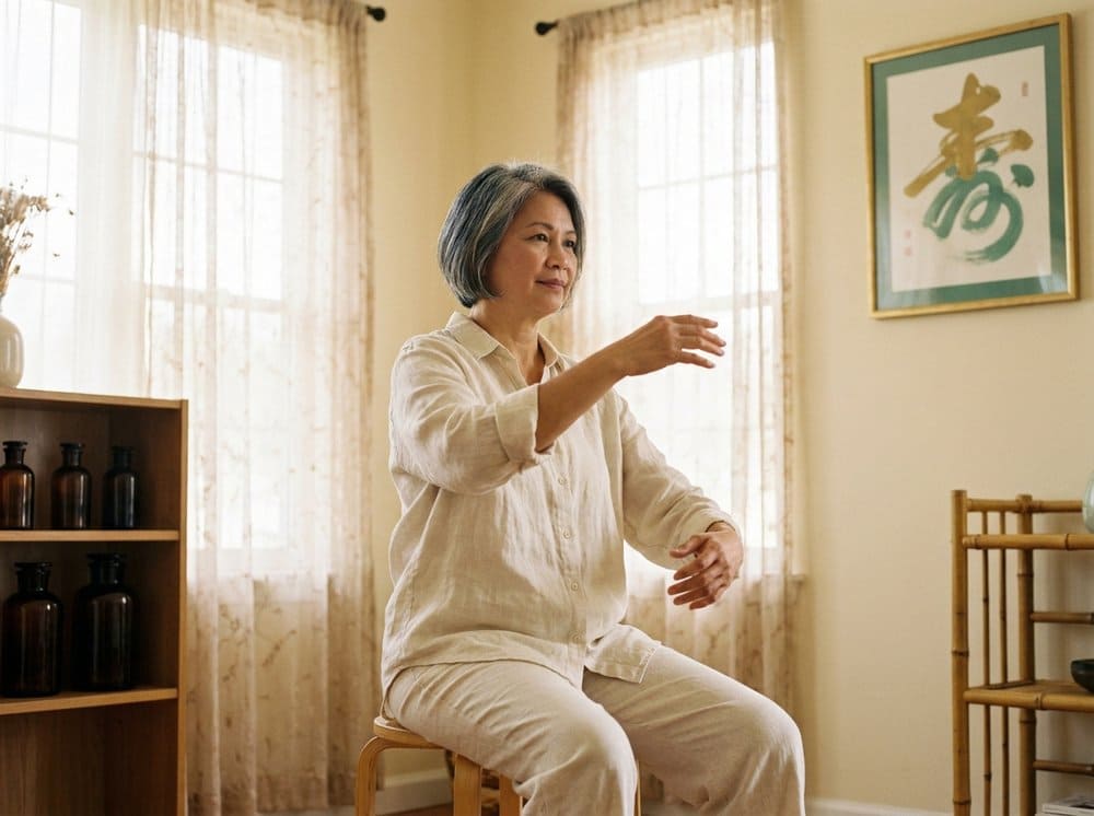Morning light across a bedroom window with a pair of slippers by the bed.